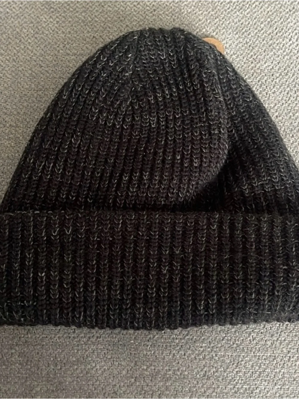 The North Face Black Ribbed Cuff Beanie